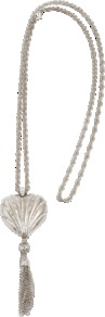 Fusion Necklace - predominant colour: silver; occasions: casual, evening, work, occasion, holiday; style: pendant; length: long; size: large/oversized; material: chain/metal; trends: metallics; finish: metallic