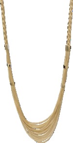 Lawrence Long Necklace - predominant colour: gold; occasions: casual, evening, work, occasion; style: multistrand; length: long; size: large/oversized; material: chain/metal; trends: metallics; finish: metallic; embellishment: chain/metal