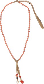 Zazi Necklace With Pendants - occasions: casual, evening, work, holiday; predominant colour: multicoloured; style: pendant; length: long; size: standard; material: chain/metal; trends: fluorescent; finish: plain; embellishment: beading