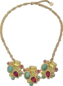 Nymph Of The Nile Necklace - predominant colour: gold; occasions: evening, occasion, holiday; style: bib; length: mid; size: large/oversized; material: chain/metal; trends: metallics; finish: metallic; embellishment: jewels