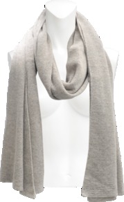 Cashmere And Lurex Scarf - predominant colour: stone; occasions: casual, evening, work; type of pattern: light; style: snood; size: standard; material: knits; pattern: plain; trends: metallics