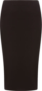 Black Jersey Tube Skirt - length: below the knee; pattern: plain; fit: tight; waist detail: elasticated waist; hip detail: fitted at hip; waist: mid/regular rise; predominant colour: black; occasions: evening, work; fibres: viscose/rayon - stretch; style: tube; pattern type: fabric; texture group: jersey - stretchy/drapey