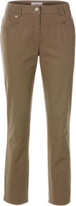 Cotton Trousers - length: standard; pattern: plain; waist: mid/regular rise; predominant colour: camel; occasions: casual; fibres: cotton - stretch; texture group: cotton feel fabrics; fit: straight leg; pattern type: fabric; pattern size: standard; style: standard