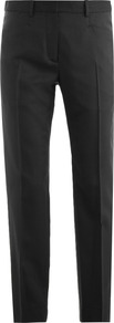 Lightweight Tailored Trousers - pattern: plain; waist: mid/regular rise; predominant colour: black; occasions: casual, work; length: ankle length; fibres: wool - mix; fit: slim leg; pattern type: fabric; pattern size: standard; texture group: other - light to midweight; style: standard