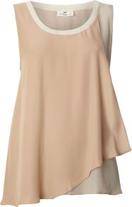 Women's Day Trinity Top, Nude - neckline: round neck; pattern: plain; sleeve style: sleeveless; predominant colour: nude; occasions: casual, evening, holiday; length: standard; style: top; fibres: silk - 100%; fit: straight cut; back detail: longer hem at back than at front; sleeve length: sleeveless; texture group: silky - light; pattern type: fabric; pattern size: standard