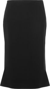 Women's Ta Fitted Fishtail Back Pencil Skirt, Black - pattern: plain; style: pencil; fit: body skimming; waist detail: fitted waist; hip detail: fitted at hip; waist: mid/regular rise; predominant colour: black; occasions: casual, evening, work; length: on the knee; fibres: polyester/polyamide - mix; pattern type: fabric; texture group: jersey - stretchy/drapey