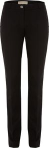 Women's Mid Rise Sexy Stretch Trouser, Black - length: standard; pattern: plain; waist: mid/regular rise; predominant colour: black; occasions: casual, work; fibres: cotton - stretch; texture group: cotton feel fabrics; fit: slim leg; pattern type: fabric; pattern size: standard; style: standard