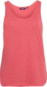 Inspire Pink Marl Vest - sleeve style: standard vest straps/shoulder straps; pattern: plain; length: below the bottom; style: vest top; predominant colour: hot pink; occasions: casual; neckline: scoop; fibres: cotton - 100%; fit: body skimming; sleeve length: sleeveless; pattern type: fabric; texture group: jersey - stretchy/drapey