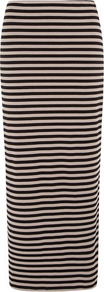 Black/Stone Striped Maxi Skirt - pattern: striped; length: ankle length; fit: body skimming; waist: mid/regular rise; secondary colour: stone; predominant colour: black; occasions: casual; style: maxi skirt; fibres: viscose/rayon - stretch; pattern type: fabric; pattern size: standard; texture group: jersey - stretchy/drapey