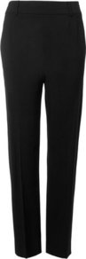 Catrin Slim Cigarette Trouser Black - pattern: plain; waist: mid/regular rise; predominant colour: black; occasions: evening, work; length: ankle length; fibres: wool - mix; hip detail: fitted at hip (bottoms); waist detail: narrow waistband; fit: slim leg; pattern type: fabric; pattern size: standard; texture group: woven light midweight; style: standard