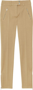Scuba Twill Skinny Leg Pants - pattern: plain; waist: mid/regular rise; predominant colour: camel; occasions: casual, evening, work; length: ankle length; fibres: polyester/polyamide - stretch; fit: skinny/tight leg; pattern type: fabric; pattern size: standard; texture group: other - light to midweight; style: standard