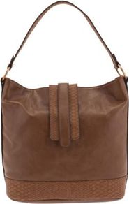 Camel Basic Snake Hand Bag - predominant colour: chocolate brown; occasions: casual, work; type of pattern: standard; style: tote; length: handle; size: standard; material: faux leather; pattern: plain; finish: plain
