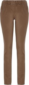 Moda Jeggings Tan - style: skinny leg; length: standard; pattern: plain; waist: mid/regular rise; predominant colour: tan; occasions: casual; fibres: cotton - stretch; jeans detail: dark wash; texture group: denim; pattern type: fabric; pattern size: standard