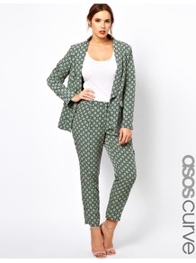 Curve Exclusive Trouser In Statement Geo - waist: mid/regular rise; predominant colour: pistachio; occasions: casual, work, holiday; length: ankle length; fibres: polyester/polyamide - 100%; hip detail: fitted at hip (bottoms); trends: modern geometrics; fit: slim leg; pattern type: fabric; pattern size: small & busy; pattern: patterned/print; texture group: woven light midweight; style: standard