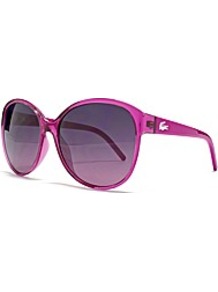 Cateye Sunglasses - predominant colour: hot pink; occasions: casual, evening, work, occasion, holiday; style: round; size: large; material: plastic/rubber; pattern: plain; trends: fluorescent; finish: plain