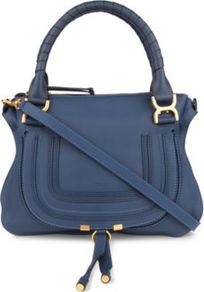 Marcie Medium Cross Body Bag - predominant colour: denim; occasions: casual, evening, work; type of pattern: standard; style: saddle; length: across body/long; size: standard; material: leather; embellishment: tassels; pattern: plain; finish: plain