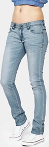 Plec V2 Skinny Jeans Light Wash - style: skinny leg; length: standard; pattern: plain; pocket detail: traditional 5 pocket; waist: mid/regular rise; predominant colour: denim; occasions: casual; fibres: cotton - stretch; jeans detail: shading down centre of thigh, washed/faded; texture group: denim; pattern type: fabric; pattern size: standard