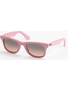 Matt Wayfarer Sunglasses, Pink - predominant colour: pink; occasions: casual, work, holiday; style: d frame; size: standard; material: plastic/rubber; embellishment: studs; pattern: plain; finish: plain