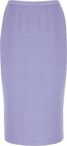 Lilac Tailored Pencil Skirt - pattern: plain; style: pencil; fit: tailored/fitted; waist: mid/regular rise; predominant colour: lilac; occasions: evening, occasion; length: on the knee; fibres: polyester/polyamide - mix; pattern type: fabric; pattern size: standard; texture group: woven light midweight