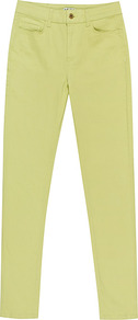 Smith Coloured Skinny Jeans - style: skinny leg; length: standard; pattern: plain; pocket detail: traditional 5 pocket; waist: mid/regular rise; predominant colour: primrose yellow; occasions: casual, work, holiday; fibres: cotton - stretch; jeans detail: dark wash; texture group: denim; pattern type: fabric