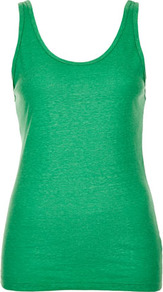 Basic Vest - sleeve style: standard vest straps/shoulder straps; pattern: plain; back detail: cowl/draping/scoop at back, low cut/open back; style: vest top; predominant colour: emerald green; occasions: casual, holiday; length: standard; neckline: scoop; fibres: polyester/polyamide - mix; fit: body skimming; sleeve length: sleeveless; pattern type: fabric; pattern size: standard; texture group: jersey - stretchy/drapey