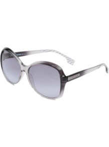 Bo 0061/S Sunglasses - predominant colour: black; occasions: casual, holiday; style: round; size: large; material: plastic/rubber; pattern: two-tone; finish: plain