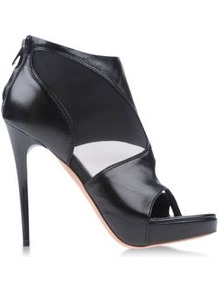 Boots Ankle Boots On Shoescribe.Com - predominant colour: black; occasions: casual, evening, occasion; material: leather; embellishment: zips; heel: platform; toe: open toe/peeptoe; boot length: shoe boot; style: standard; finish: plain; pattern: plain; heel height: very high
