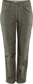+ Trousers - length: standard; pattern: plain; waist detail: belted waist/tie at waist/drawstring; waist: mid/regular rise; predominant colour: charcoal; occasions: casual, holiday; fibres: cotton - mix; texture group: linen; fit: straight leg; pattern type: fabric; pattern size: standard; style: standard