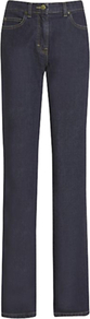 Parallel Leg Jeans, Indigo - style: straight leg; length: standard; pattern: plain; pocket detail: traditional 5 pocket; waist: mid/regular rise; predominant colour: navy; occasions: casual; fibres: cotton - stretch; jeans detail: dark wash; texture group: denim; pattern type: fabric; pattern size: standard