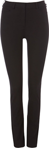 Amanda Jeans, Black - style: skinny leg; length: standard; pattern: plain; pocket detail: traditional 5 pocket; waist: mid/regular rise; predominant colour: black; occasions: casual, evening; fibres: cotton - stretch; jeans detail: dark wash; texture group: denim; pattern type: fabric; pattern size: standard
