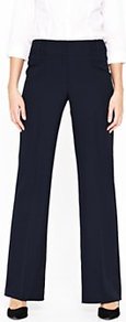 Tall Mix And Match Bootcut Trousers, Black - length: standard; pattern: plain; waist detail: fitted waist; waist: mid/regular rise; predominant colour: black; occasions: evening, work; fibres: polyester/polyamide - 100%; hip detail: fitted at hip (bottoms); fit: bootcut; pattern type: fabric; pattern size: standard; texture group: woven light midweight; style: standard