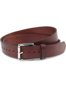 Class Belt - predominant colour: chocolate brown; occasions: casual, work; style: classic; size: standard; worn on: waist; material: leather; pattern: plain; finish: plain