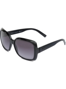 Gg 3207/S Sunglasses - predominant colour: black; occasions: casual, holiday; style: square; size: large; material: plastic/rubber; pattern: plain; finish: plain