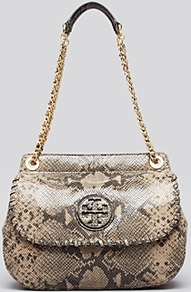 Crossbody Marion Saddle Bag - predominant colour: stone; occasions: casual, evening, work, occasion; type of pattern: standard; style: shoulder; length: shoulder (tucks under arm); size: standard; material: leather; pattern: animal print; trends: statement prints; finish: plain; embellishment: chain/metal