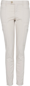 Cargo Trousers, Stone - length: standard; pattern: plain; pocket detail: large back pockets; hip detail: front pockets at hip; waist: mid/regular rise; style: cargo; predominant colour: stone; occasions: casual, work, holiday; fibres: cotton - stretch; waist detail: narrow waistband; texture group: cotton feel fabrics; fit: slim leg; pattern type: fabric; pattern size: standard