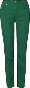 Lexi Jeans, Jade - length: standard; pattern: plain; pocket detail: traditional 5 pocket; style: slim leg; waist: mid/regular rise; predominant colour: emerald green; occasions: casual, holiday; fibres: cotton - stretch; texture group: denim; pattern type: fabric