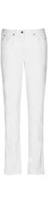 Richmond Straight Cut Jeans - style: straight leg; length: standard; pattern: plain; pocket detail: traditional 5 pocket; waist: mid/regular rise; predominant colour: white; occasions: casual, evening, holiday; fibres: cotton - stretch; texture group: denim; pattern type: fabric; pattern size: standard