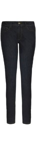 Camden Skinny Jeans - style: skinny leg; length: standard; pattern: plain; pocket detail: traditional 5 pocket; waist: mid/regular rise; predominant colour: black; occasions: casual; fibres: cotton - mix; jeans detail: dark wash; texture group: denim; pattern type: fabric