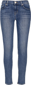 Blue 8110 Mid Rise Skinny Jeans Size - style: skinny leg; pattern: plain; pocket detail: traditional 5 pocket; waist: mid/regular rise; predominant colour: denim; occasions: casual; length: ankle length; fibres: cotton - mix; jeans detail: whiskering, shading down centre of thigh, washed/faded; texture group: denim; pattern type: fabric; pattern size: standard