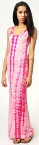 Abigail Tie Dye Scoop Neck Maxi Dress - sleeve style: sleeveless; style: maxi dress; length: ankle length; pattern: tie dye; predominant colour: pink; occasions: casual, evening, holiday; fit: body skimming; neckline: scoop; fibres: polyester/polyamide - mix; sleeve length: sleeveless; pattern type: fabric; pattern size: standard; texture group: jersey - stretchy/drapey