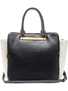 Bentley Leather Shopper - predominant colour: black; occasions: casual, work; type of pattern: standard; style: tote; length: handle; size: standard; material: faux leather; pattern: plain; finish: plain