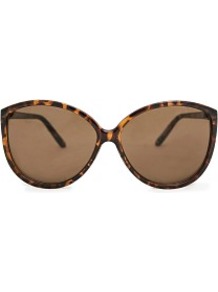 Cat Eye Sunglasses - predominant colour: chocolate brown; secondary colour: tan; occasions: casual, holiday; style: cateye; size: large; material: plastic/rubber; pattern: tortoiseshell; finish: plain