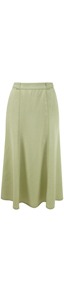 Sage Tencel Skirt - length: below the knee; pattern: plain; fit: loose/voluminous; waist: mid/regular rise; predominant colour: sage; occasions: casual, holiday; style: a-line; fibres: polyester/polyamide - 100%; hip detail: soft pleats at hip/draping at hip/flared at hip; waist detail: narrow waistband; texture group: denim; pattern type: fabric; pattern size: standard