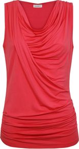Sleeveless Cowl Top, Pink - neckline: cowl/draped neck; pattern: plain; sleeve style: sleeveless; predominant colour: pink; occasions: casual, evening; length: standard; style: top; fibres: viscose/rayon - stretch; fit: body skimming; sleeve length: sleeveless; texture group: jersey - stretchy/drapey