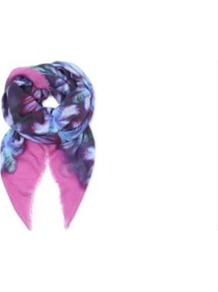 Adam Scarf - secondary colour: pale blue; occasions: casual, work; type of pattern: standard; style: square; material: fabric; size: small; pattern: patterned/print; predominant colour: dusky pink