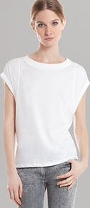 Sweater Tellement - pattern: plain; style: standard; predominant colour: white; occasions: casual; length: standard; fibres: cotton - 100%; fit: standard fit; neckline: crew; sleeve length: short sleeve; sleeve style: standard; pattern type: knitted - fine stitch