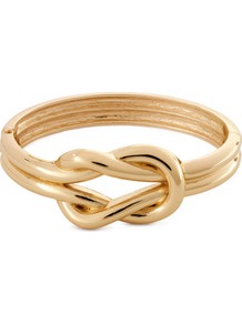 Bracelet - predominant colour: gold; occasions: casual, evening, work, occasion, holiday; style: bangle; size: standard; material: chain/metal; trends: metallics; finish: metallic