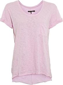 Pocket Tee In Pink - neckline: round neck; pattern: plain; style: t-shirt; predominant colour: pink; occasions: casual, holiday; length: standard; fibres: cotton - 100%; fit: body skimming; back detail: longer hem at back than at front; sleeve length: short sleeve; sleeve style: standard; pattern type: fabric; texture group: jersey - stretchy/drapey