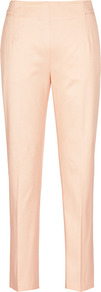 Chancer Dart Detail Capri Pants - pattern: plain; style: capri; waist detail: fitted waist; pocket detail: small back pockets, pockets at the sides; waist: mid/regular rise; predominant colour: nude; occasions: evening, work, holiday; length: ankle length; fibres: cotton - stretch; hip detail: fitted at hip (bottoms); texture group: crepes; fit: slim leg; pattern type: fabric