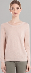 Sweater Sam - neckline: round neck; pattern: plain; style: standard; predominant colour: nude; occasions: casual, evening; length: standard; fit: standard fit; back detail: keyhole/peephole detail at back; sleeve length: long sleeve; sleeve style: standard; texture group: knits/crochet; pattern type: knitted - fine stitch; fibres: viscose/rayon - mix